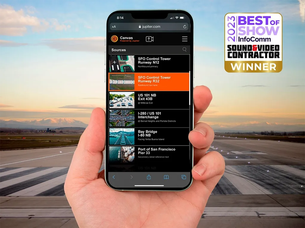 Canvas UI Mobile App with InfoComm Best of Show award